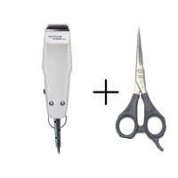 پک اقتصادی (ماشین اصلاح موزر پریمات مینی Primat mini (طوسی روشن) + قیچی 747.6)